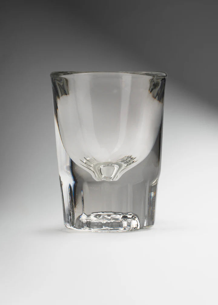 Vaso Tequilero / Shot Fluted Whiskey 1 oz- Caja con 12 piezas