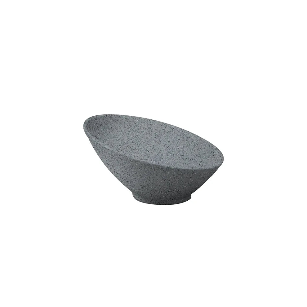 BOWL INCLINADO DE 25 CM DE MELAMINA GRAY GRANITE
