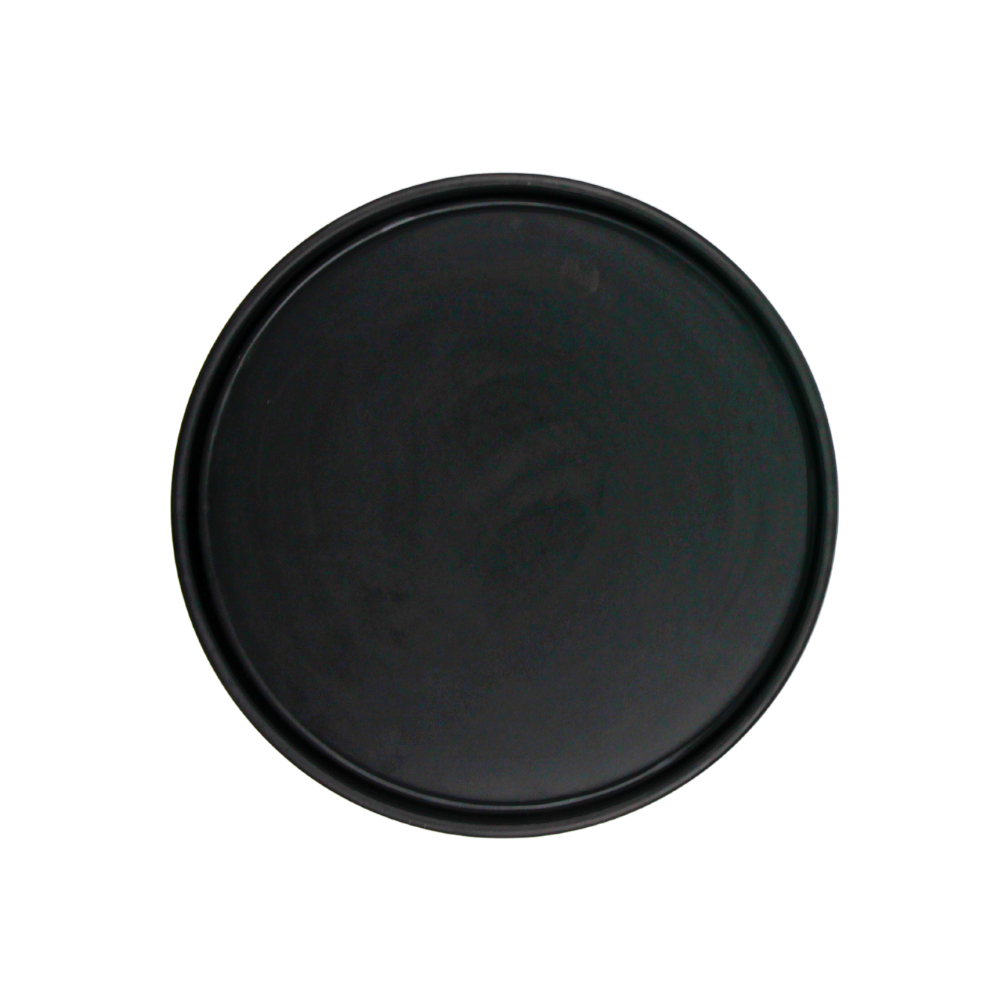 BARCELONA PLATO 20 CM MELAMINA NEGRA MATE