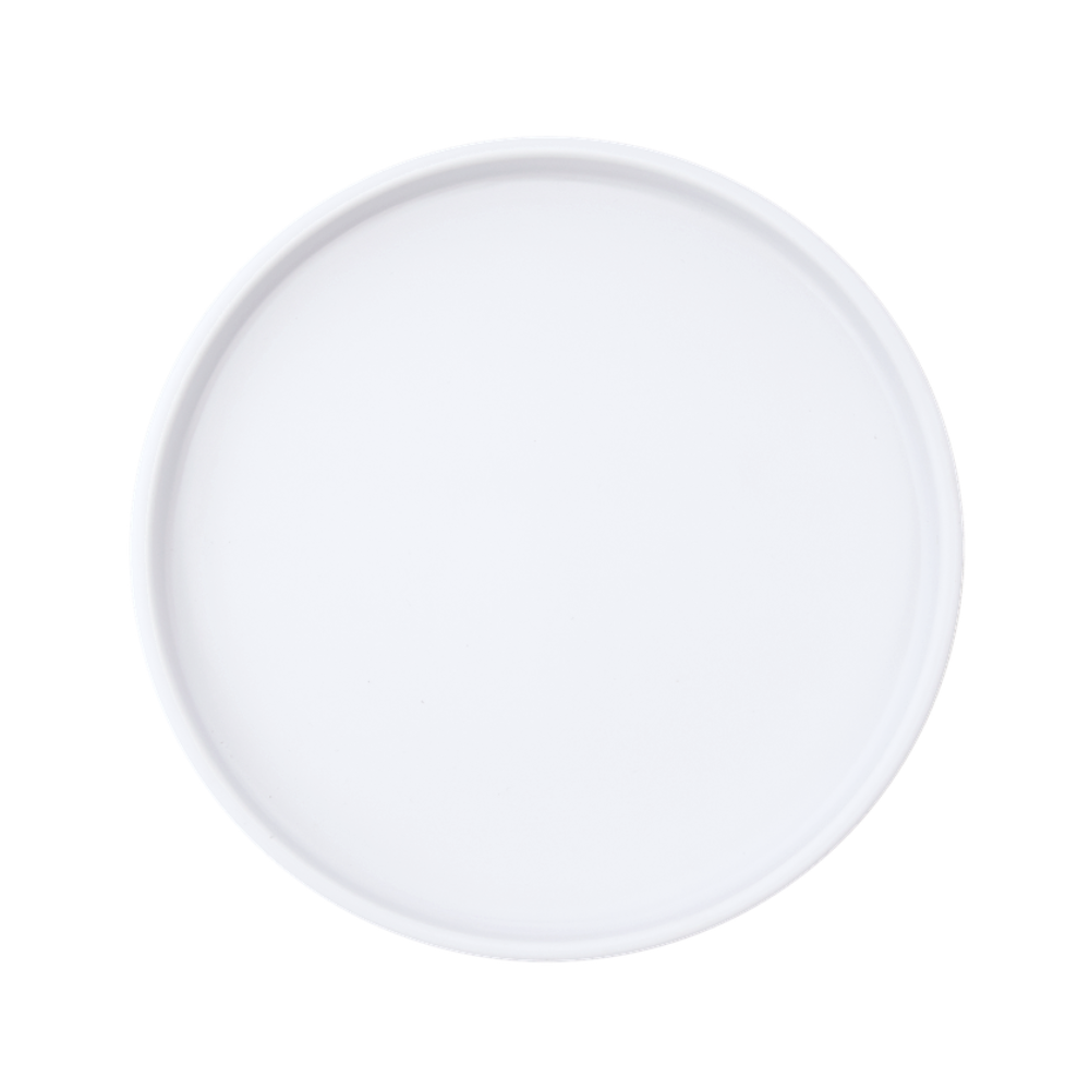 BARCELONA PLATO TRINCHE DE 23 CM MELAMINA BLANCO MATE