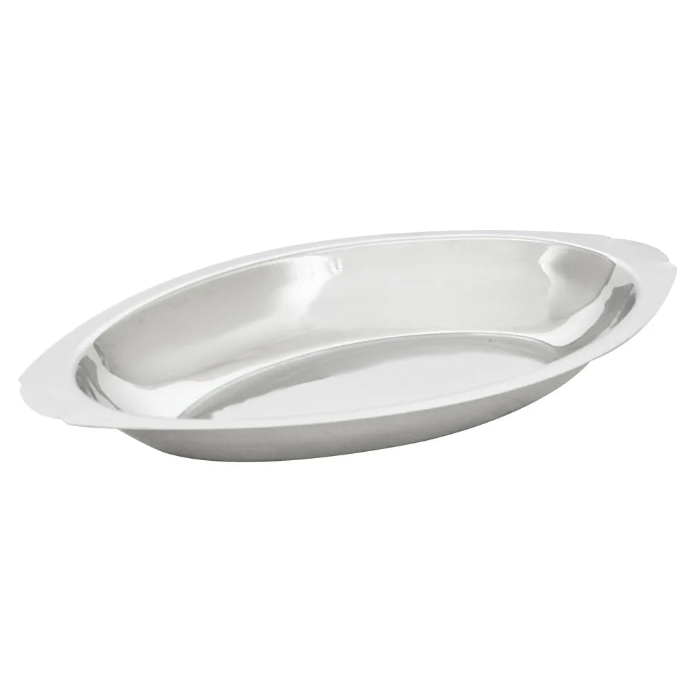 PLATO OVAL PARA GRATINAR, ACERO INOXIDABLE 8 OZ