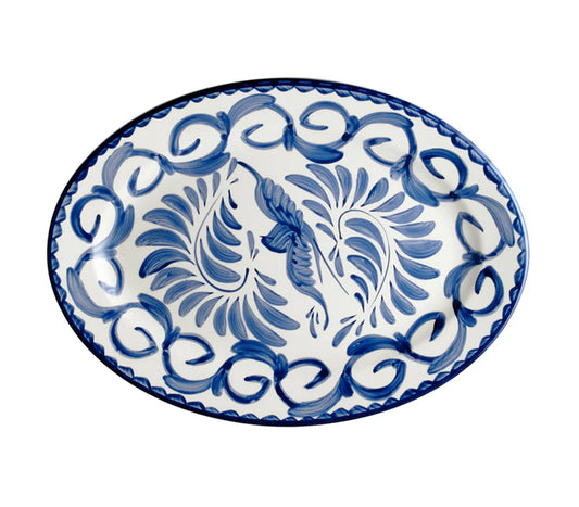 Platón Ovalado Ánfora Colección Puebla 27 cm- (Precio por pieza)