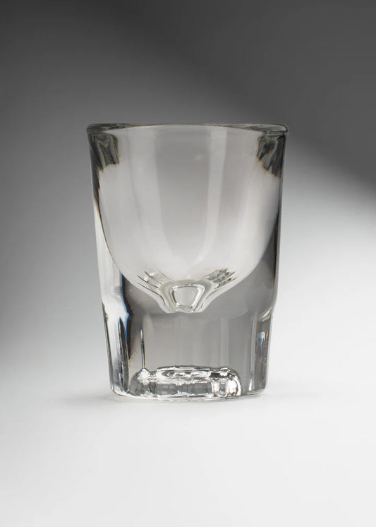 Vaso Tequilero / Shot Fluted Whiskey 1 oz- Caja con 12 piezas