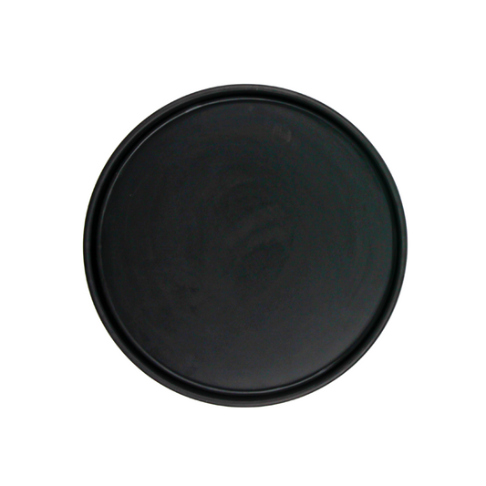BARCELONA PLATO 20 CM MELAMINA NEGRA MATE