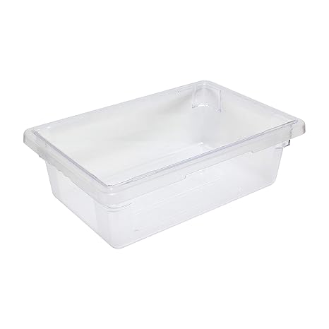 CAJA PARA ALIMENTOS TRANSPARENTE, POLICARBONATO 12 X 18 X 6 PG, 3 GAL