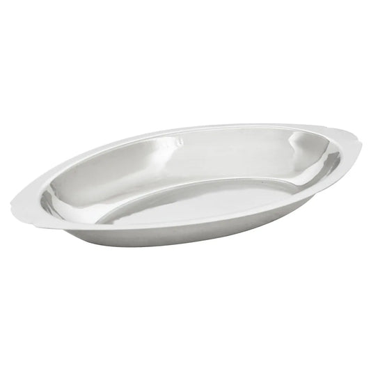 PLATO OVAL PARA GRATINAR, ACERO INOXIDABLE 8 OZ