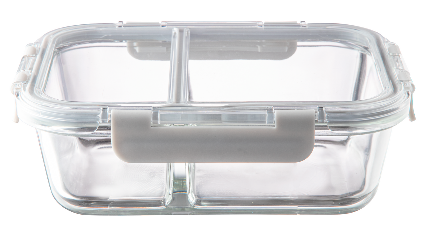 VITTORI Hermético de vidrio Tangle con tapa plástica 850ml – Ideal para conservar alimentos y líquidos