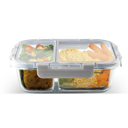 VITTORI Hermético de vidrio Tangle con tapa plástica 850ml – Ideal para conservar alimentos y líquidos