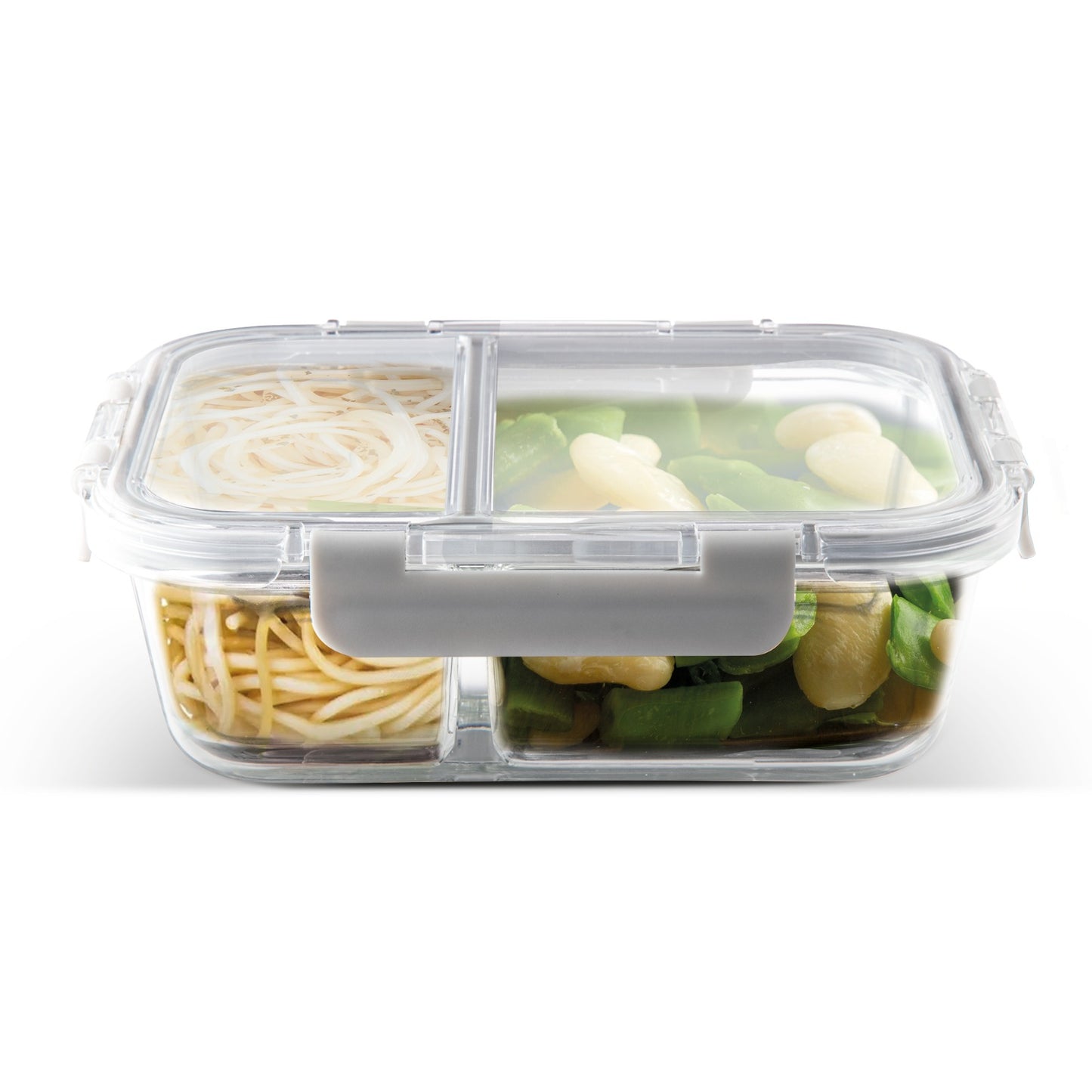 VITTORI Hermético de vidrio Tangle con tapa plástica 850ml – Ideal para conservar alimentos y líquidos