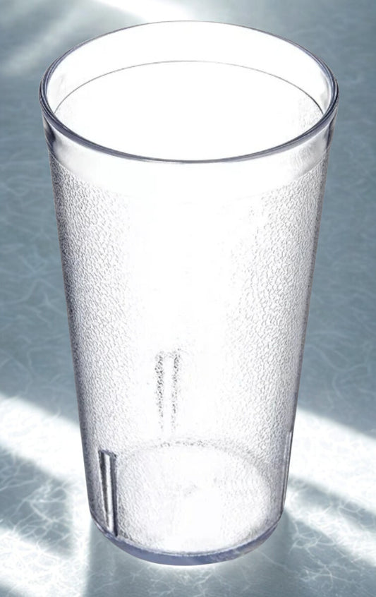 Vaso Tumbler Transparente de Plástico 20 oz Policarbonato, Caja con 12 Piezas